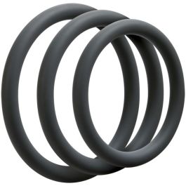Doc Johnson - OptiMALE 3 C-Ring Set Dun - Grijs