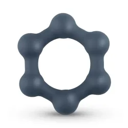 Boners Hexagon Cockring Met Stalen Kogels
