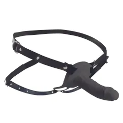 Realistische Vibrerende Siliconen Penis Sleeve - Zwart