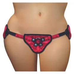 Sportsheets - Rood Kant & Satijn Korset Plus Size