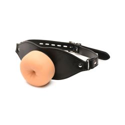 XR Brands - Ass Face Mouth Gag - Beige