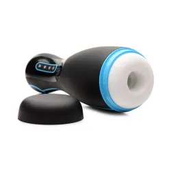 THE MILKER - Extreme 16X Sucking Masturbator - Zwart/Blauw