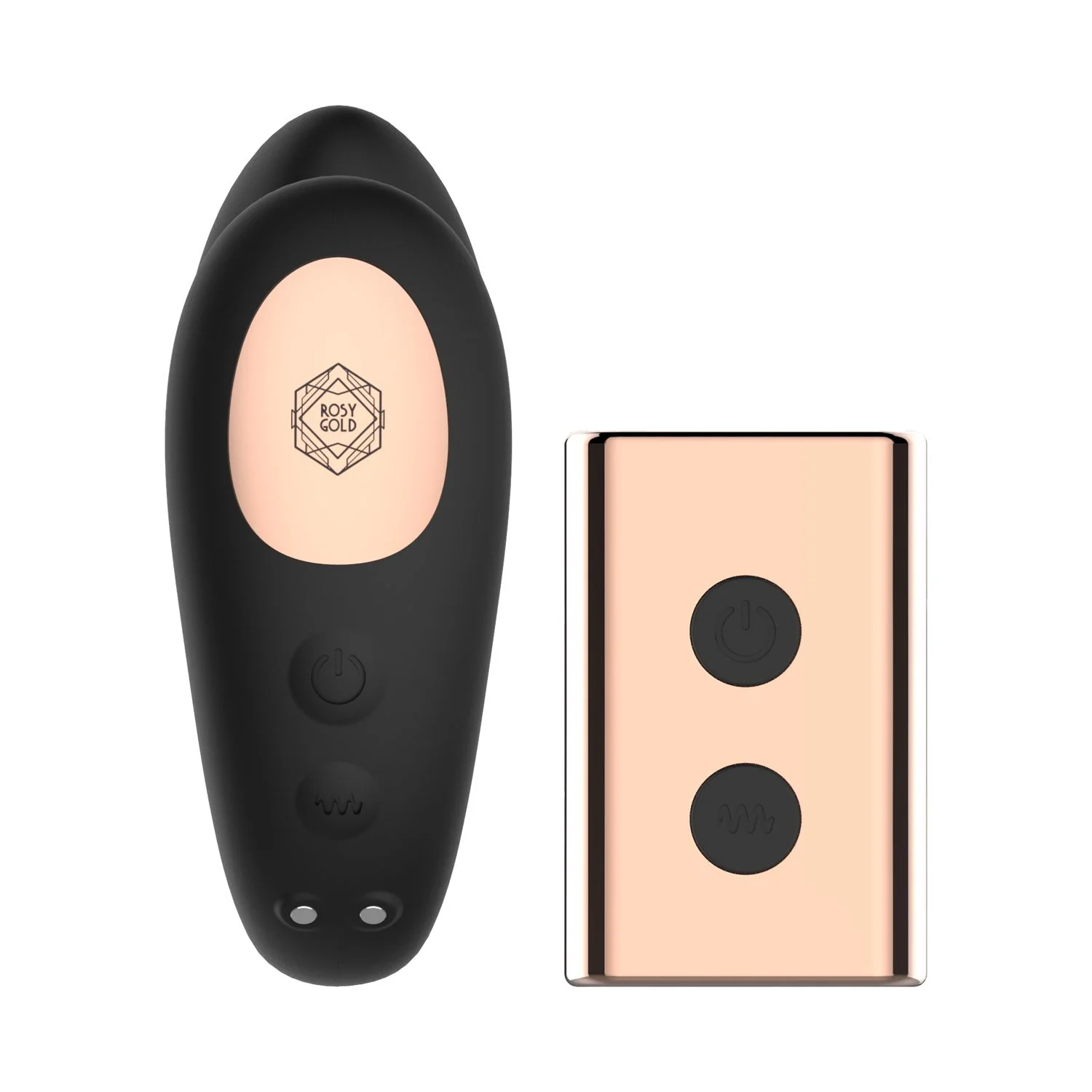 Rosy Gold – C-Shape Vibrator met Luxe Oplaadcase – Zwart