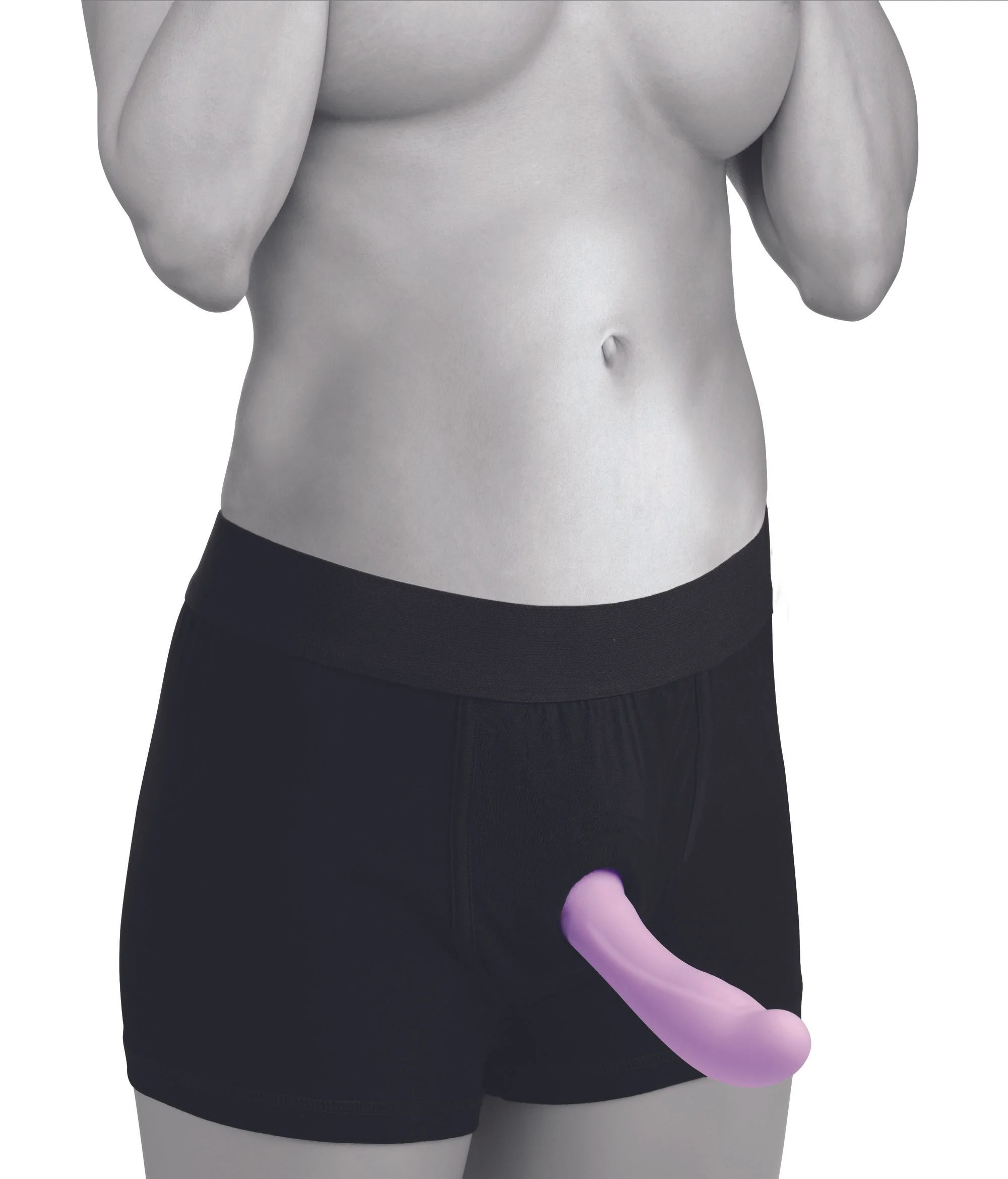 Strap U - Harnas met ingebouwde O-ring - Zwart