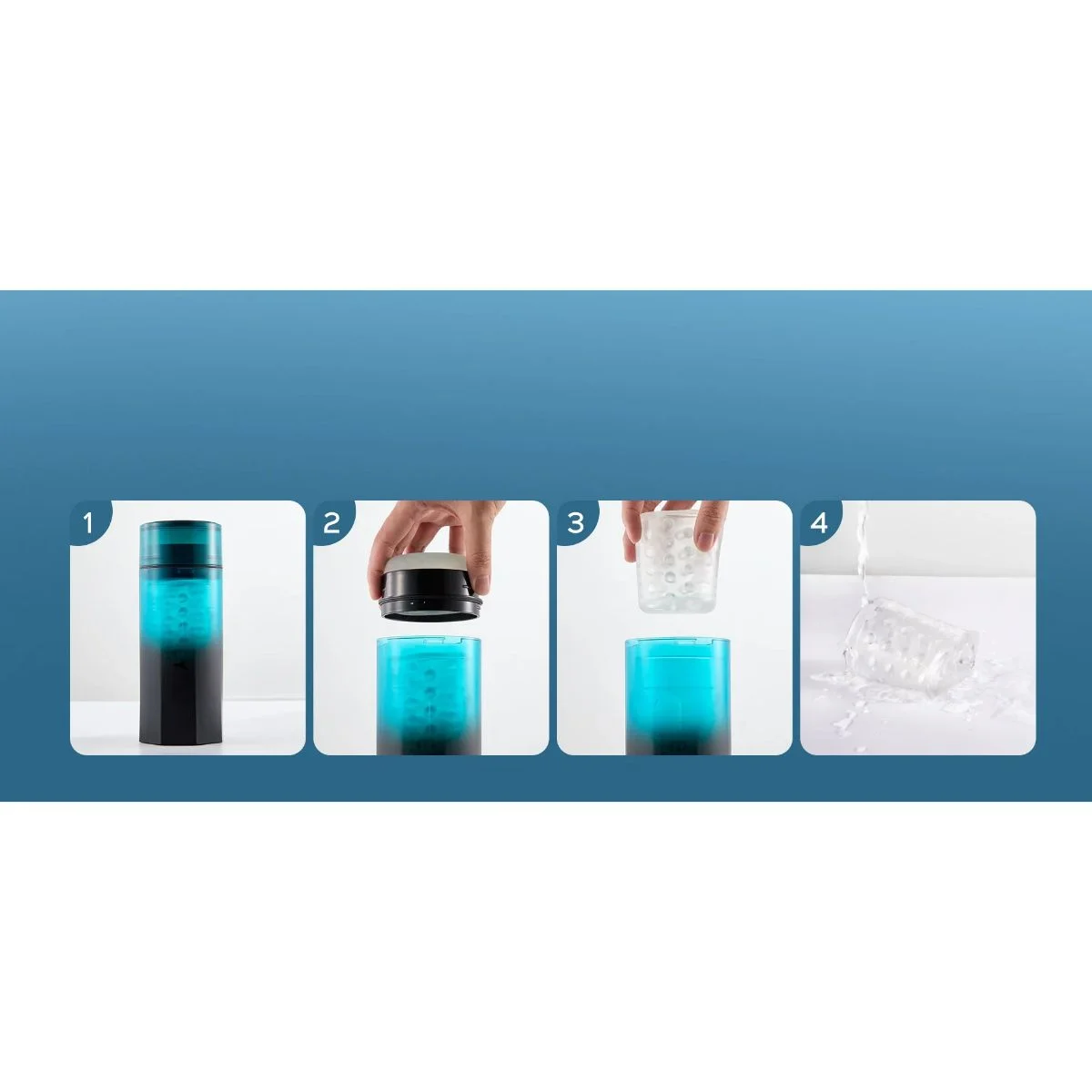 HoneyPlayBox – Adrian Rotating Water Spa Masturbator – Zwart