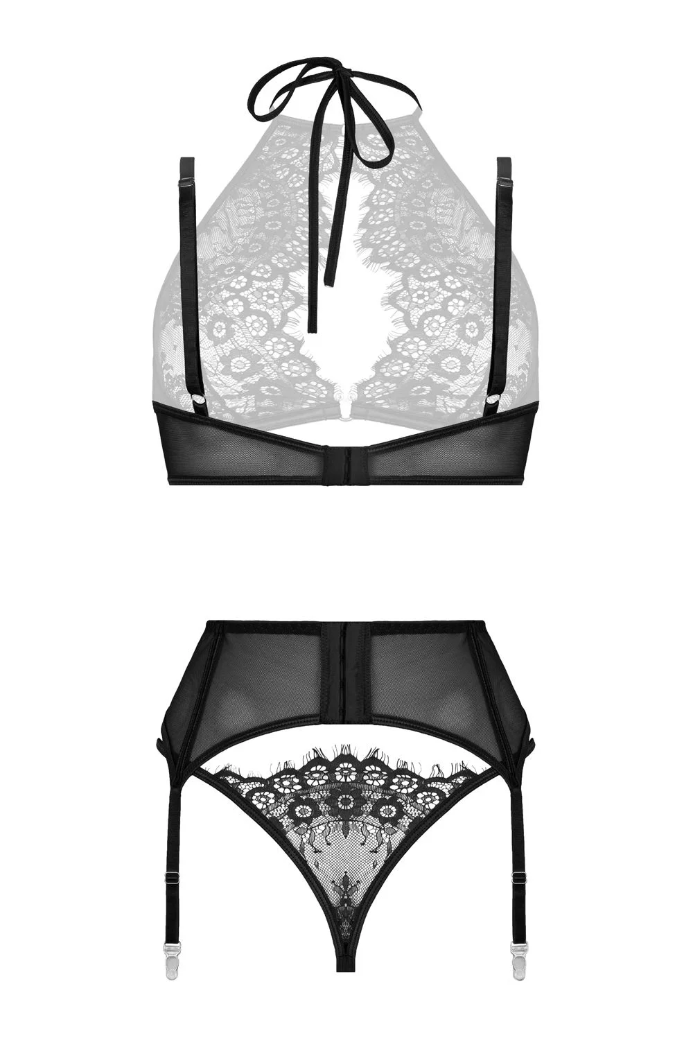 Christine - Lace 3-Piece Garter Set Simona