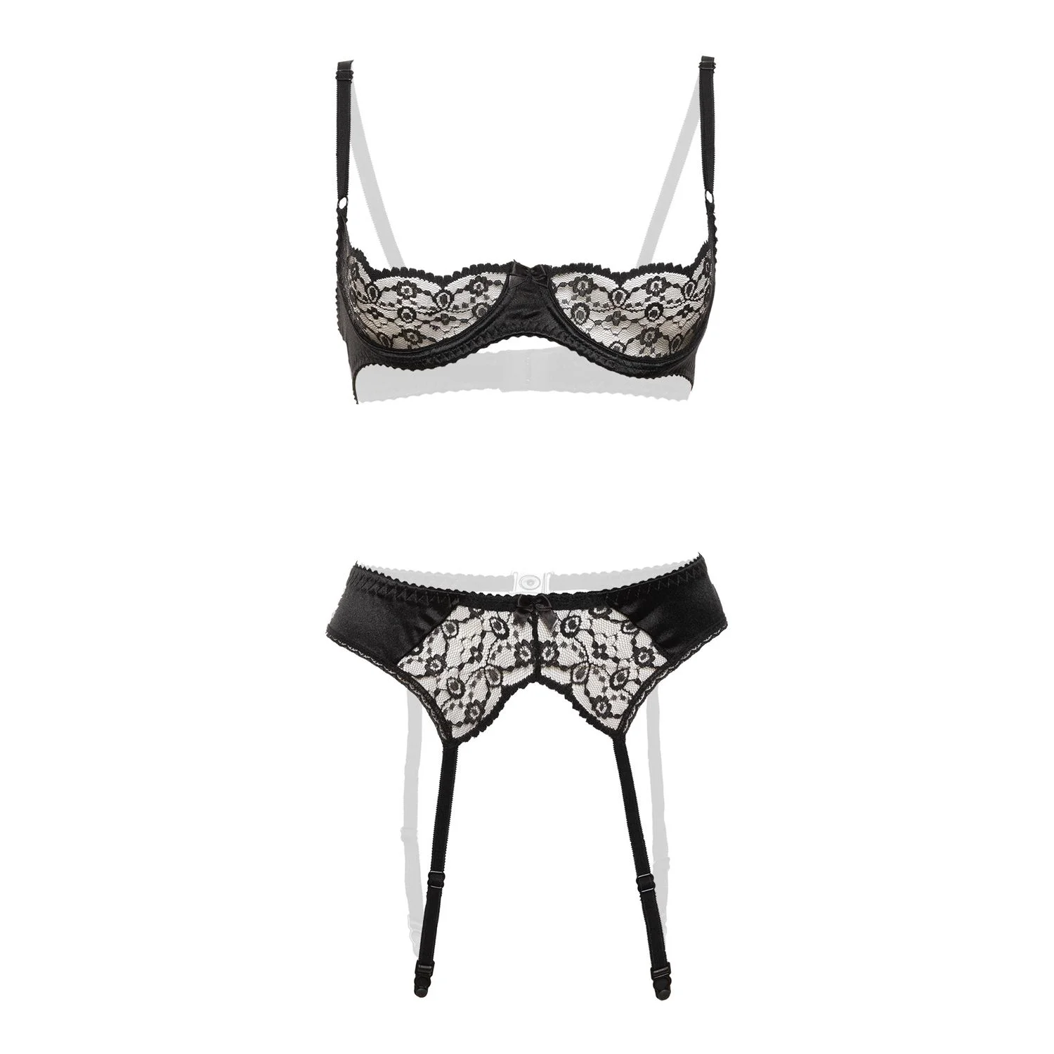 Christine - 3-Delige BH set Gush - Zwart