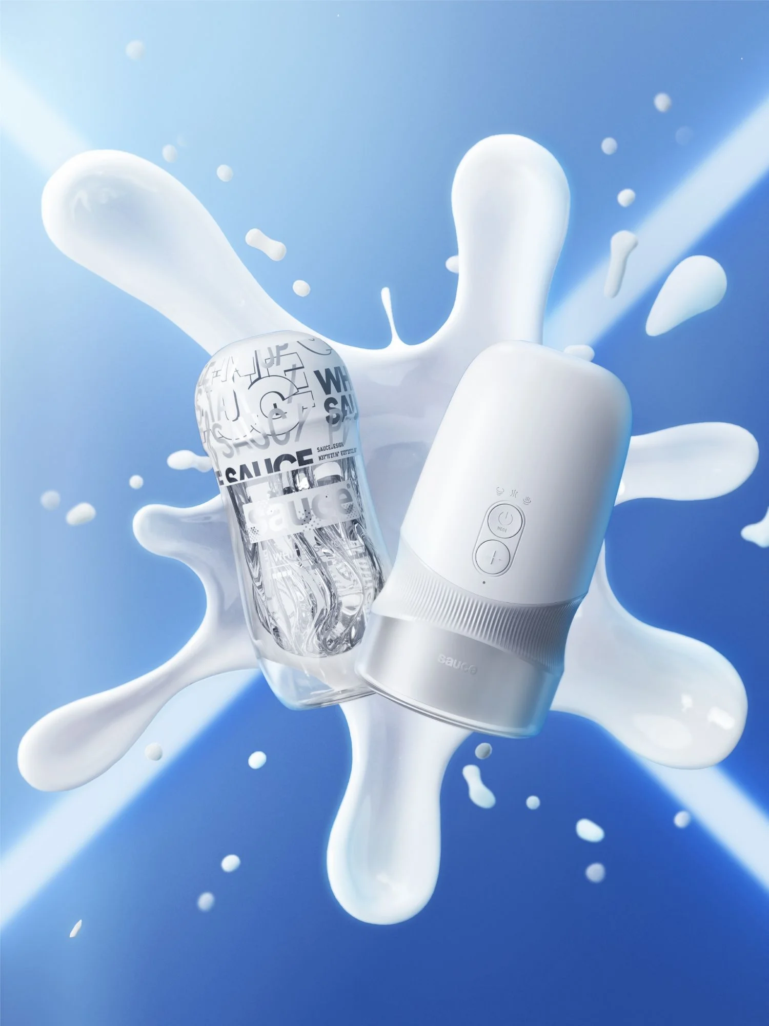 Sauce - Extra Sauce Automatische Masturbator - Wit