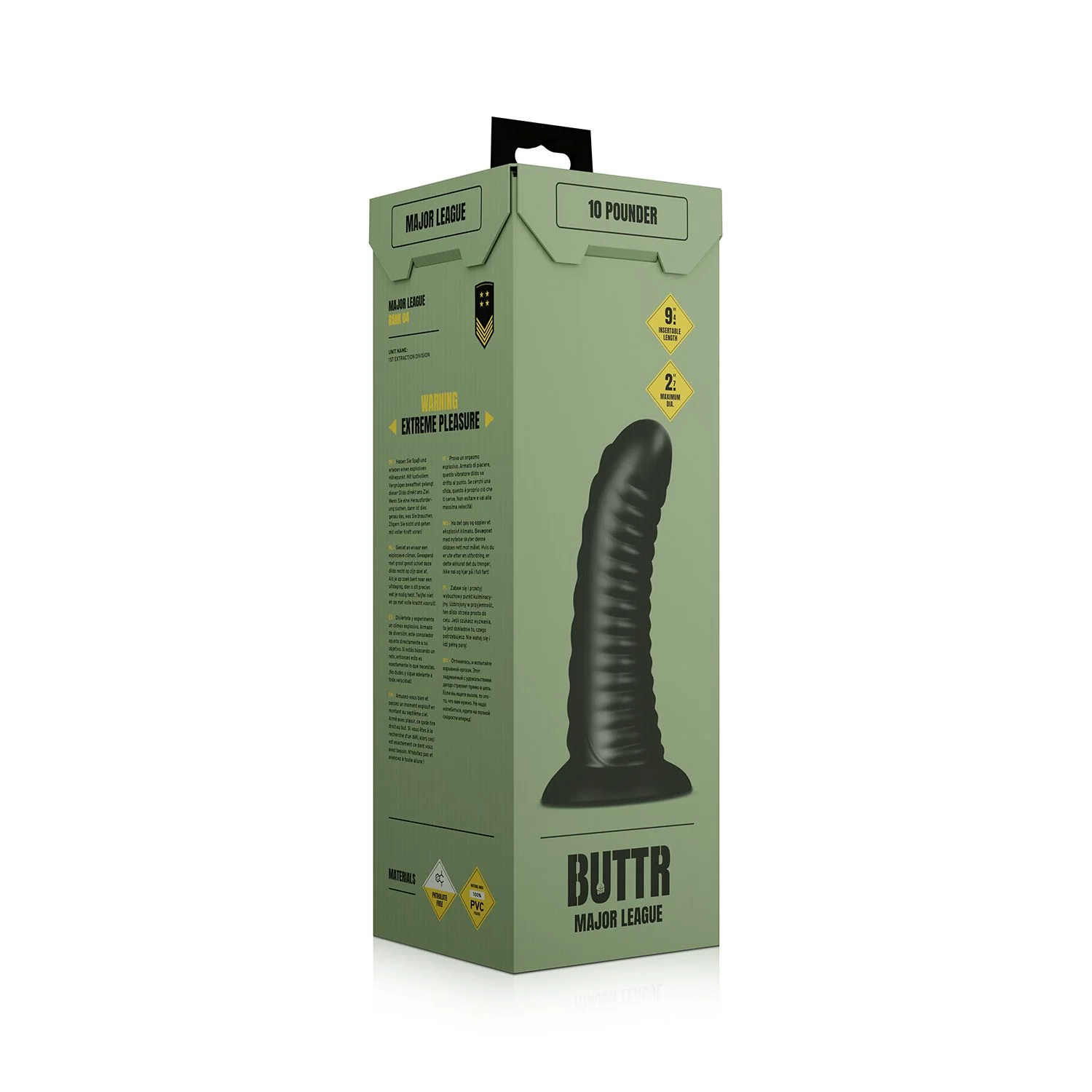 BUTTR - Double Ribbed Buttplug - 26cm