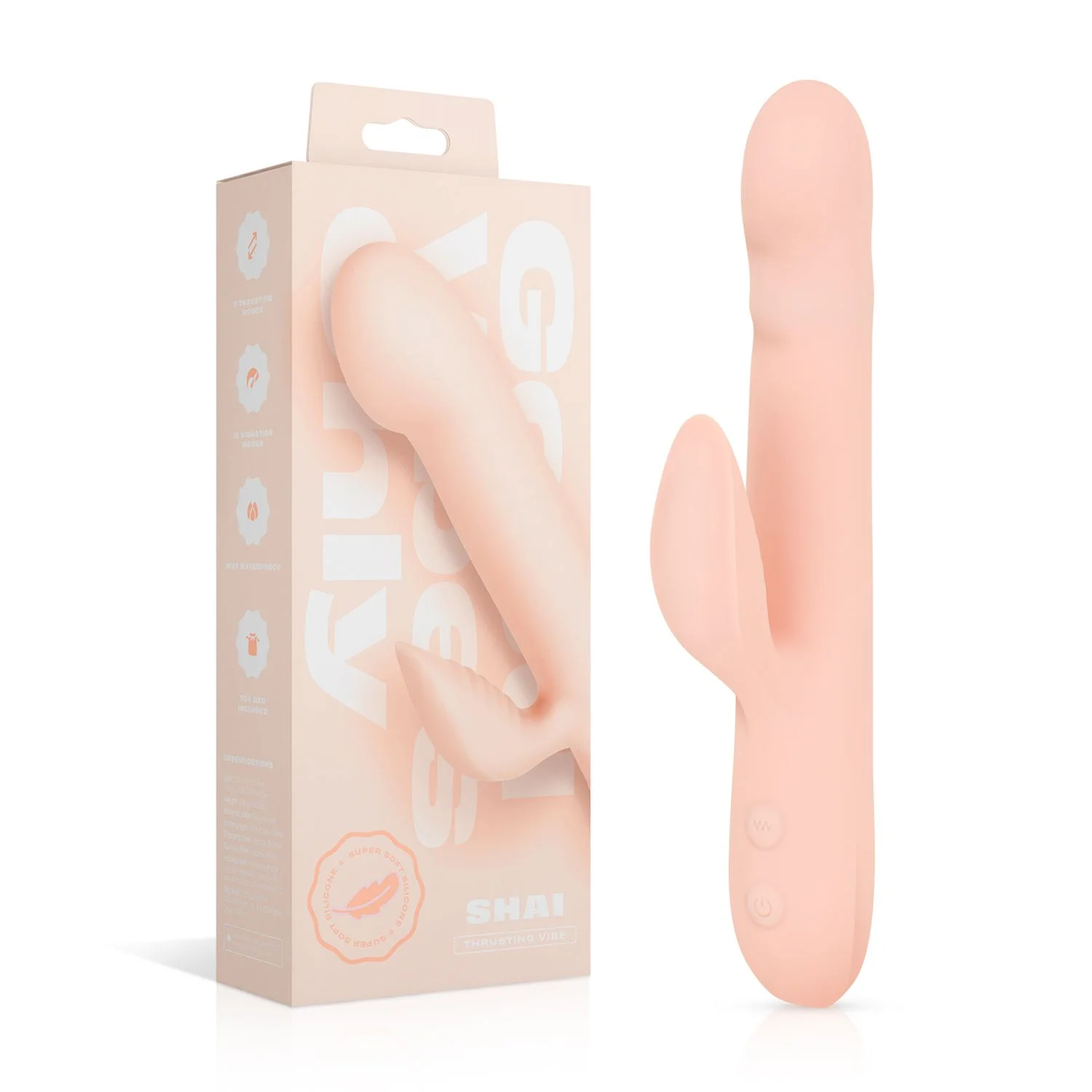 Good Vibes Only - Stotende Vibrator - Soft Silicone - Roze