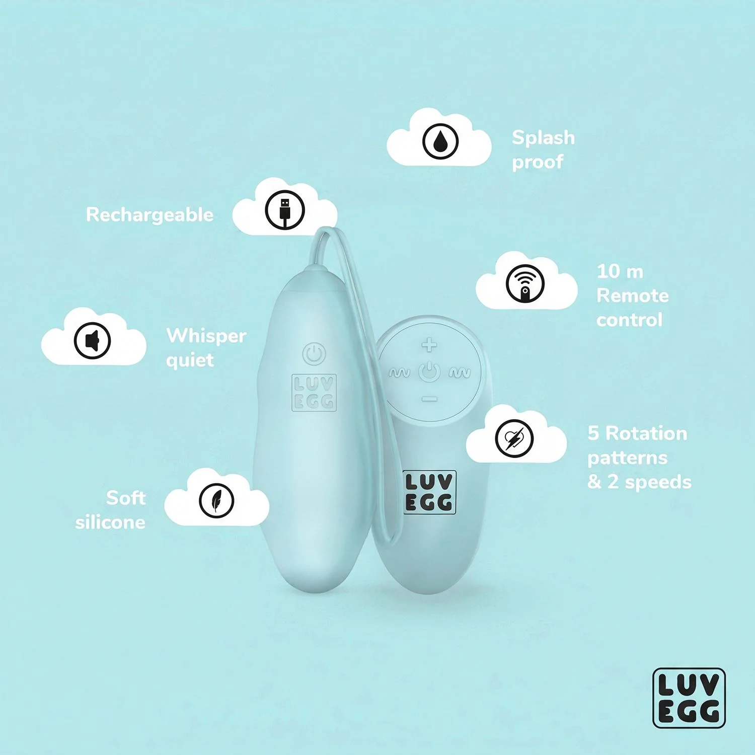 LUV EGG - Rotating Luv Egg - Groen