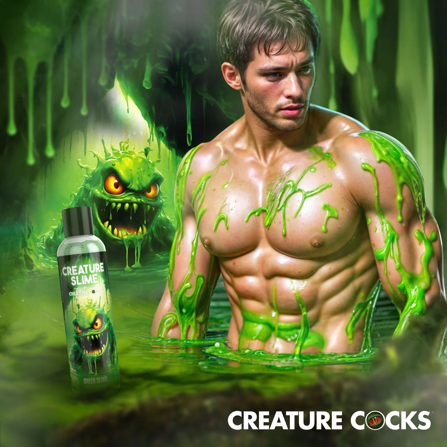 Creature Cocks - Creature Slime Groene Slijm Glijmiddel - 237 ml