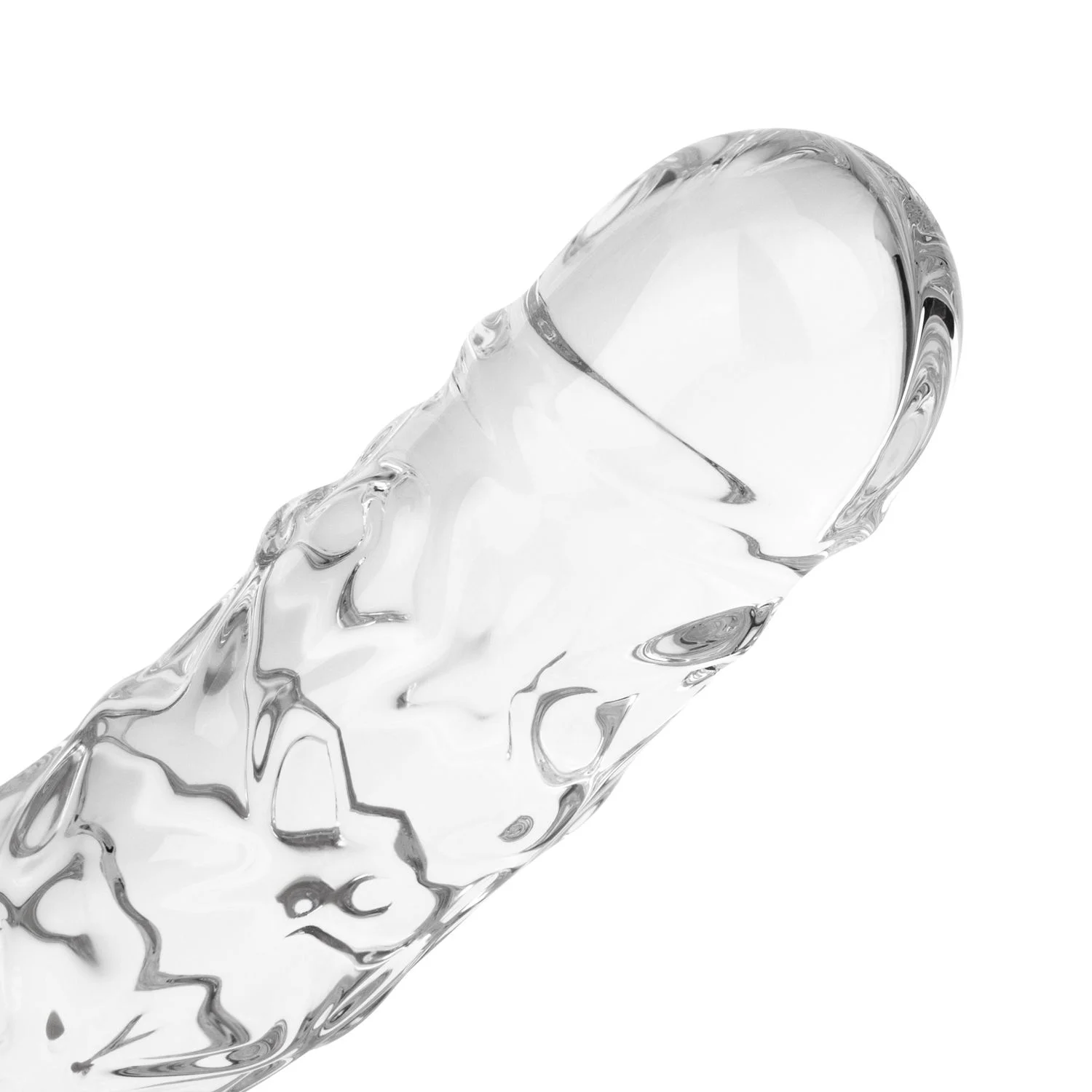Gildo - No. 34 Getextureerde Glazen Dildo - 19 cm