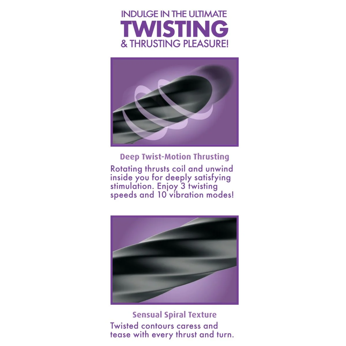 Anal Fantasy - Twist Ecstasy Thruster - Zwart