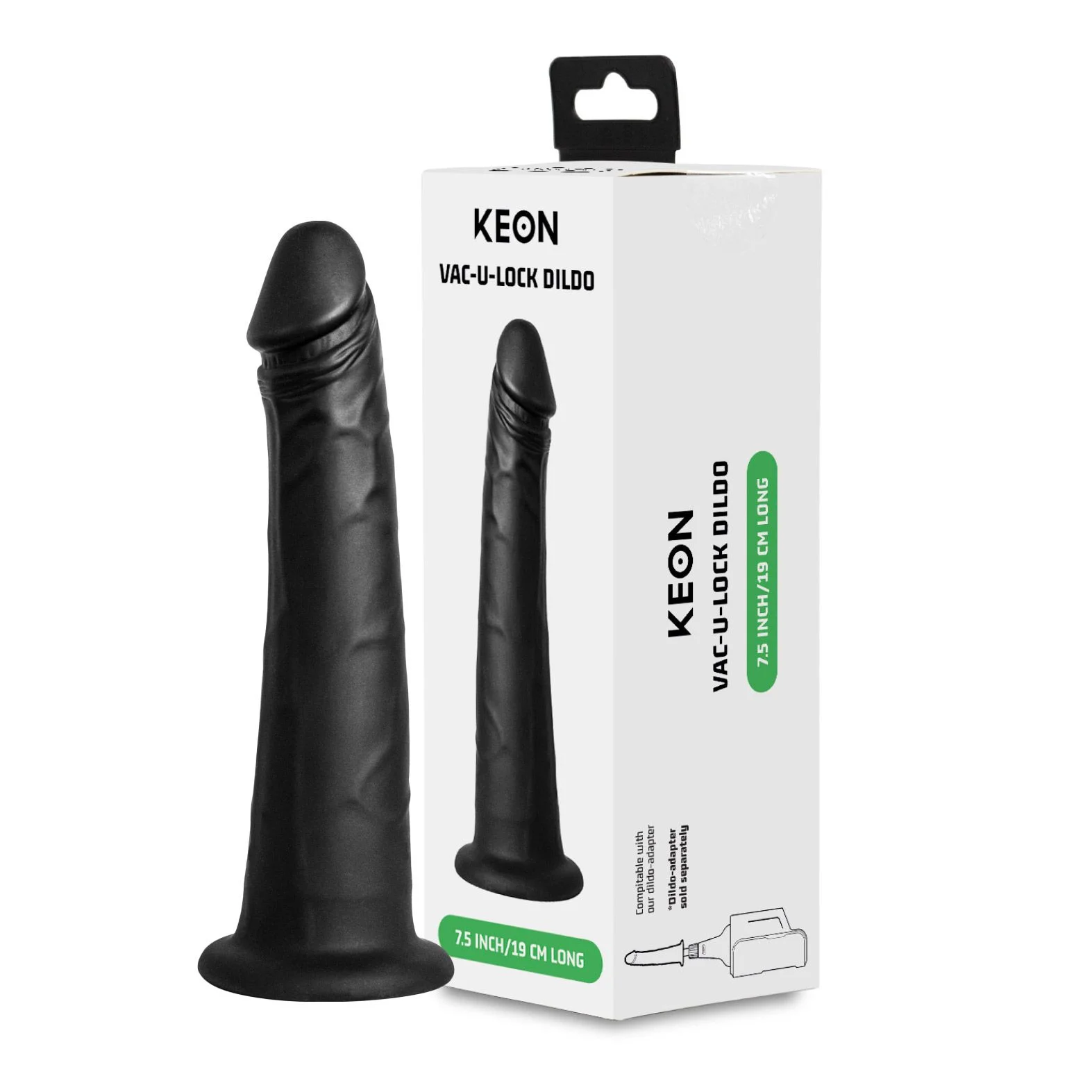Kiiroo - Vacuum-Lock Dildo voor Keon - 19 cm
