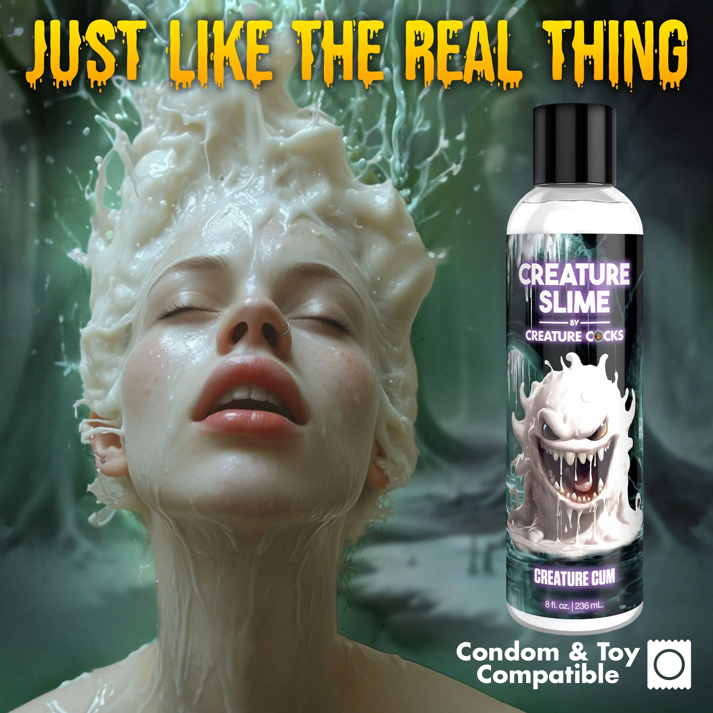 Creature Cocks - Creature Slime Creature Cum Jizz Glijmiddel - 237 ml