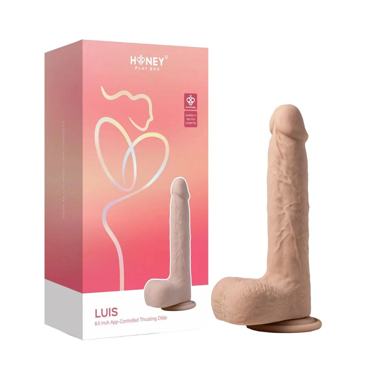 HoneyPlayBox – Luis Thrusting Warming Dildo – 21.99 cm