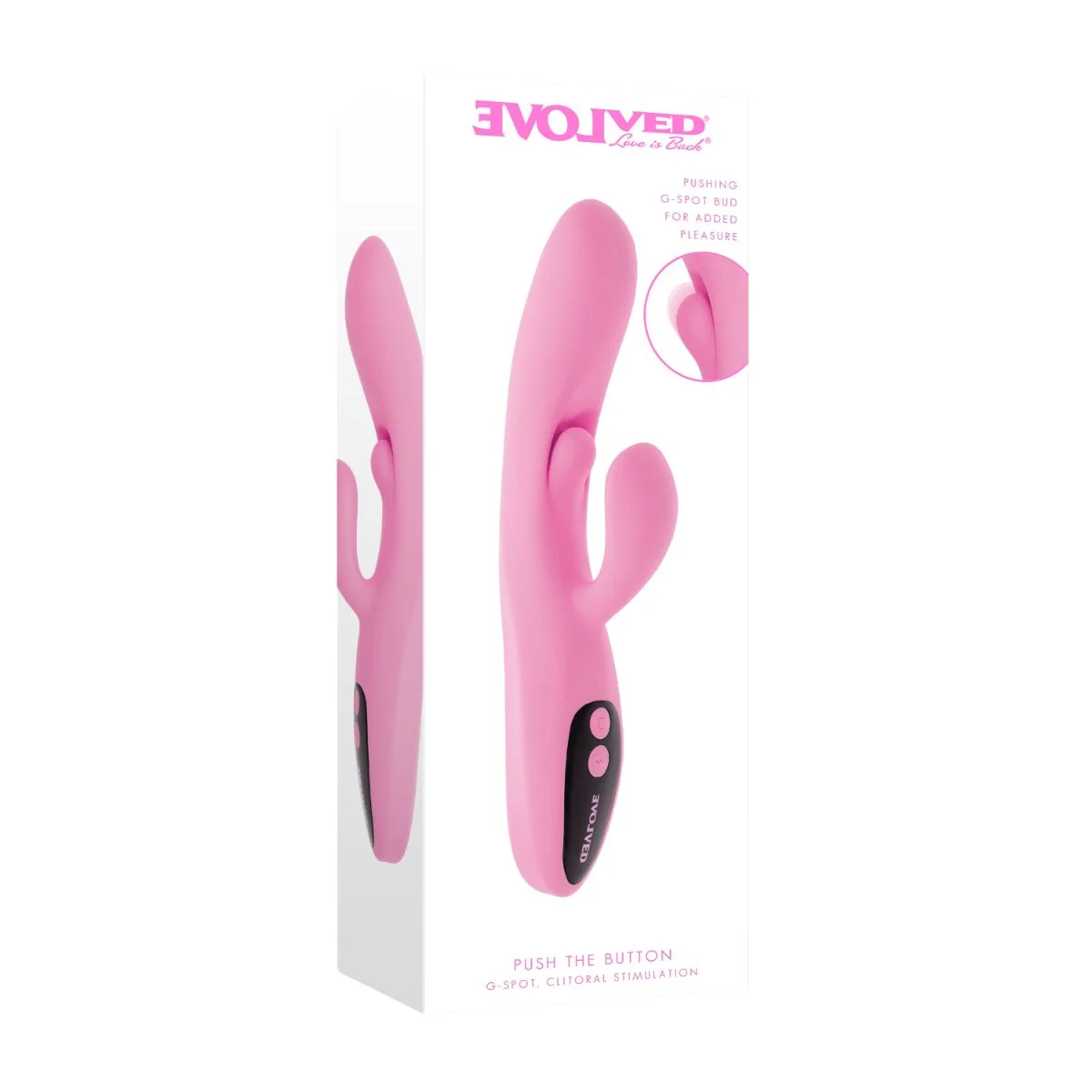 Evolved - Push The Button Vibrator - Roze
