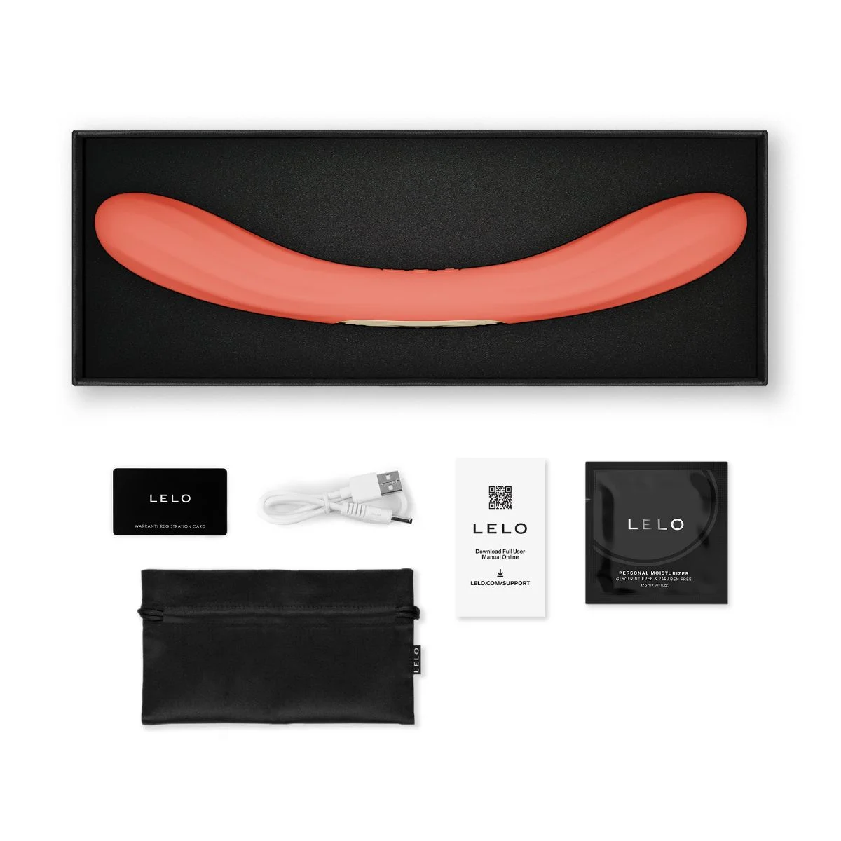 LELO - BOOMERANG Dubbele Vibrator - Coral Red