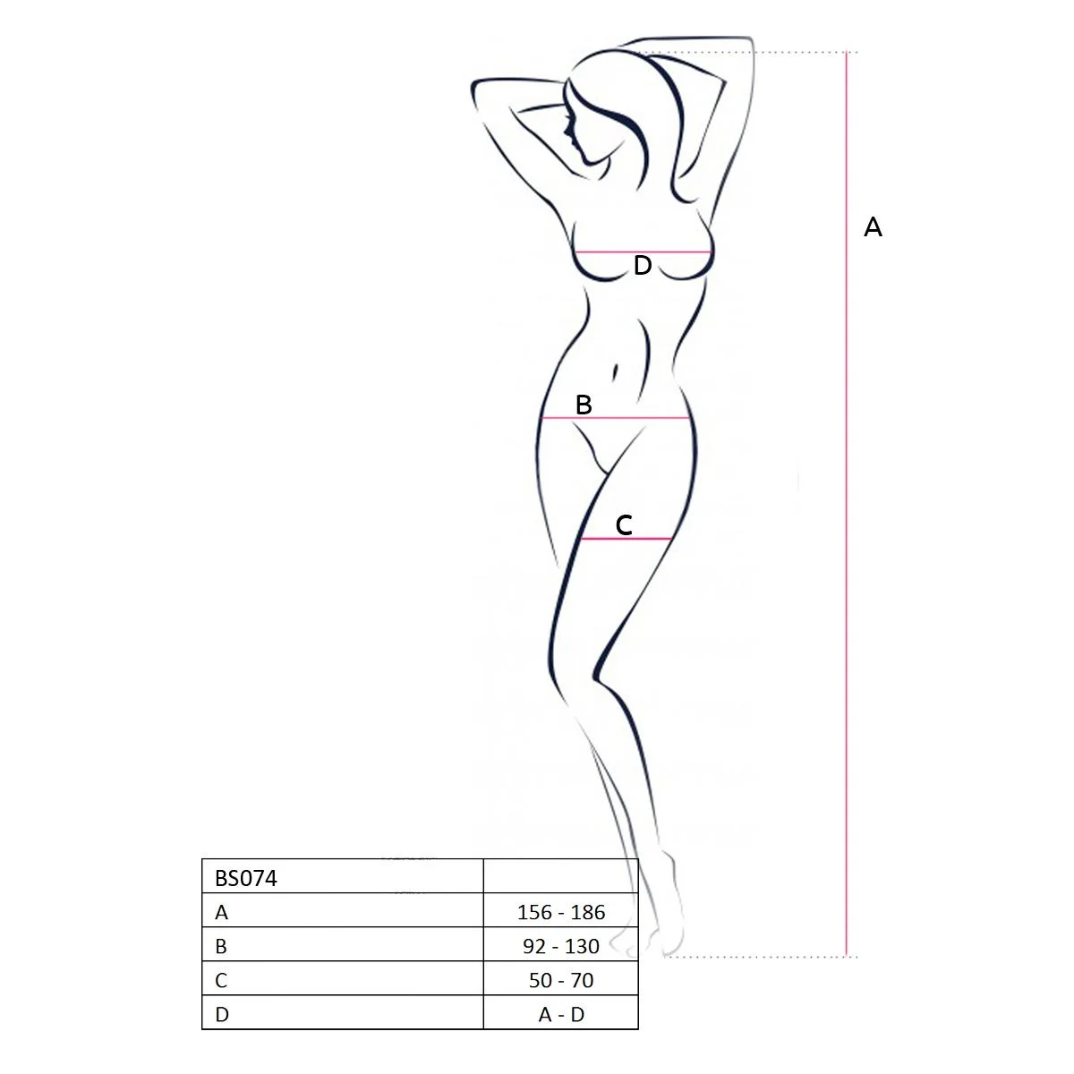 Passion - BS074 Catsuit - Wit
